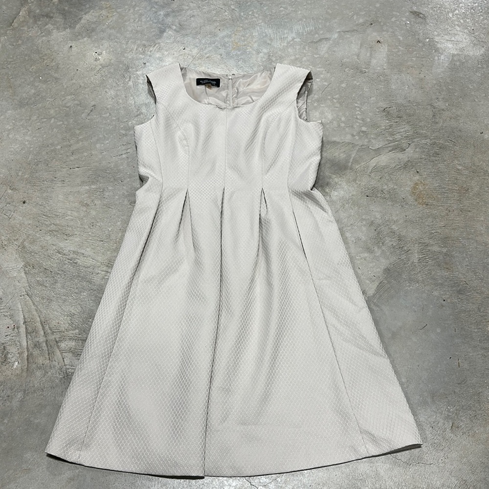 Black label brand Tan with zipper back‎ dress /Size 12 /S-55
